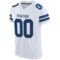 white_0037-2 Custom White Navy-Powder Blue Mesh Authentic Football Jersey