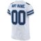 white_0037-3 Custom White Navy-Powder Blue Mesh Authentic Football Jersey