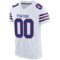 white_0039-2 Custom White Royal-Red Mesh Authentic Football Jersey