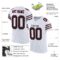 white_0040-1 Custom White Black-Red Mesh Authentic Football Jersey