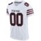 white_0040-2 Custom White Black-Red Mesh Authentic Football Jersey