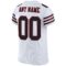white_0040-3 Custom White Black-Red Mesh Authentic Football Jersey