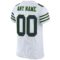 Custom White Navy-Neon Green Mesh Authentic Football Jersey