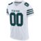 white_0050-2 Custom White Midnight Green-Black Mesh Authentic Football Jersey