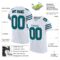 white_0051-1 Custom White Teal-Black Mesh Authentic Football Jersey