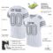 Custom White Silver-Black Mesh Authentic Football Jersey