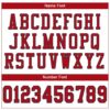 Custom White Red-Navy Mesh Authentic Football Jersey
