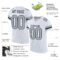 white_0210-3 Custom White Silver-Black Mesh Authentic Football Jersey