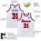 Custom White Red-Royal Authentic Throwback Basketball Jersey
