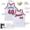 Custom White Red-Royal Authentic Throwback Basketball Jersey