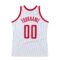 Custom White Red-Black Authentic Throwback Basketball Jersey