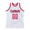 Custom White Red-Black Authentic Throwback Basketball Jersey