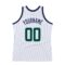 Custom White Hunter Green-Navy Authentic Throwback Basketball Jersey