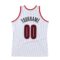 Custom White Black-Red Authentic Throwback Basketball Jersey