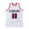 Custom White Black-Red Authentic Throwback Basketball Jersey