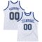 Custom White Royal-Gold Authentic Throwback Basketball Jersey