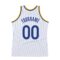 Custom White Royal-Gold Authentic Throwback Basketball Jersey