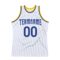 Custom White Royal-Gold Authentic Throwback Basketball Jersey