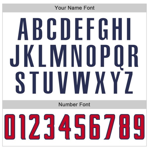 Custom White Red-Navy Authentic Throwback Basketball Jersey