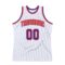 Custom White Purple-Orange Authentic Throwback Basketball Jersey