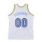 Custom White Light Blue-Purple Authentic Throwback Basketball Jersey
