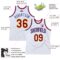 Custom White Maroon-Royal Authentic Throwback Basketball Jersey