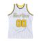 Custom White Royal-Gold Authentic Throwback Basketball Jersey