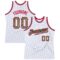 Custom White Camo-Red Authentic Throwback Basketball Jersey