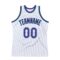 Custom White Purple-Teal Authentic Throwback Basketball Jersey
