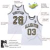 Custom White Camo-Gray Authentic Throwback Basketball Jersey
