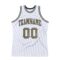 Custom White Camo-Gray Authentic Throwback Basketball Jersey