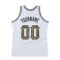 Custom White Camo-Gray Authentic Throwback Basketball Jersey