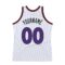 Custom White Purple-Red Authentic Throwback Basketball Jersey