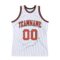 Custom White Orange-Black Authentic Throwback Basketball Jersey