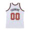 Custom White Orange-Black Authentic Throwback Basketball Jersey