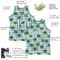 Custom White White-Kelly Green 3D Pattern Hawaii Palm Trees Authentic Basketball Jersey