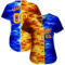 Custom 3D Pattern Design Flame Burning Red Hot Sparks BBQ Season Authentic Baseball Jersey