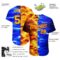 Custom 3D Pattern Design Flame Burning Red Hot Sparks BBQ Season Authentic Baseball Jersey