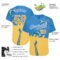 Custom 3D Pattern Design Stop War In Ukraine Authentic Baseball Jersey