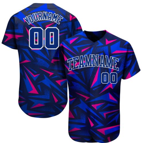 3DPattern0942 Custom 3D Pattern Design Music Festival Authentic Baseball Jersey