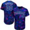 Custom 3D Pattern Design Music Festival Authentic Baseball Jersey