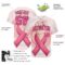 Custom 3D Breast Cancer Awareness Month With Woman Hand And Pink Ribbon Women Health Care Support Authentic Baseball Jersey