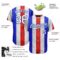 Custom White White Royal-Red 3D Pattern Design Authentic Baseball Jersey