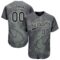 Custom Olive Black-White 3D Pattern Design Authentic Salute To Service Baseball Jersey