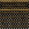 Custom Black Black-Old Gold 3D Pattern Design Authentic Baseball Jersey