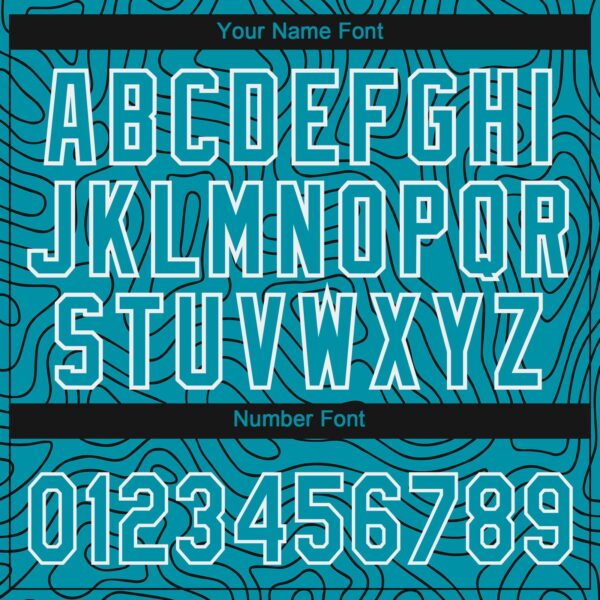 Custom Teal Teal-Black 3D Pattern Design Authentic Baseball Jersey