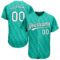 Custom Kelly Green White-Black 3D Pattern Design Authentic Baseball Jersey