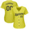 Custom Gold Black 3D Pattern Design Authentic Baseball Jersey