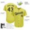 Custom Gold Black 3D Pattern Design Authentic Baseball Jersey