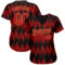 Custom Red Red Old Gold-Black 3D Pattern Design Authentic Baseball Jersey
